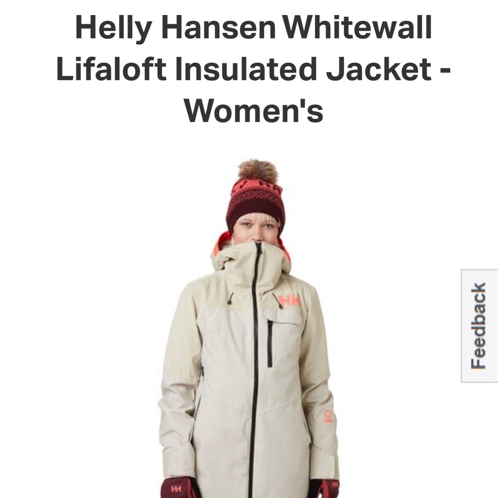 HELLY HANSEN Whitewall Lifaloft Ski Jacket Size Small